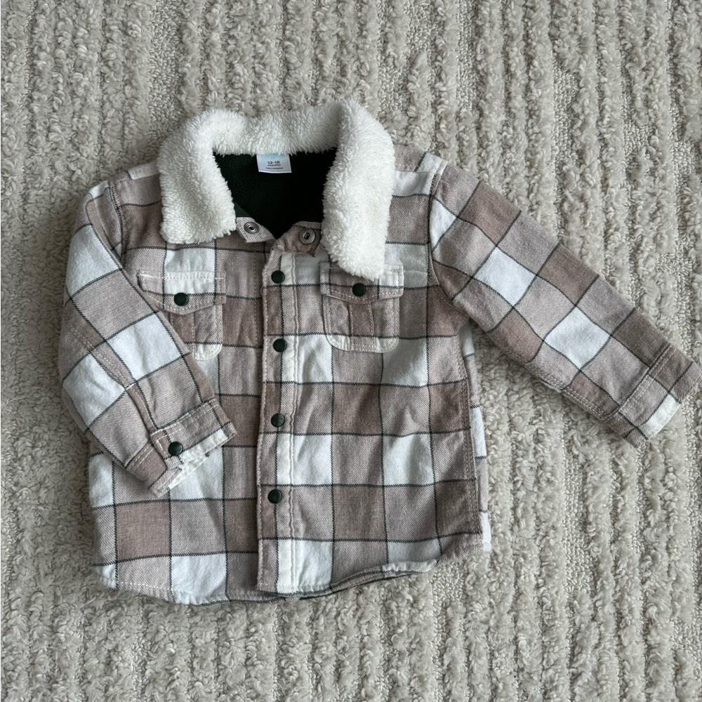 Baby flannel jacket